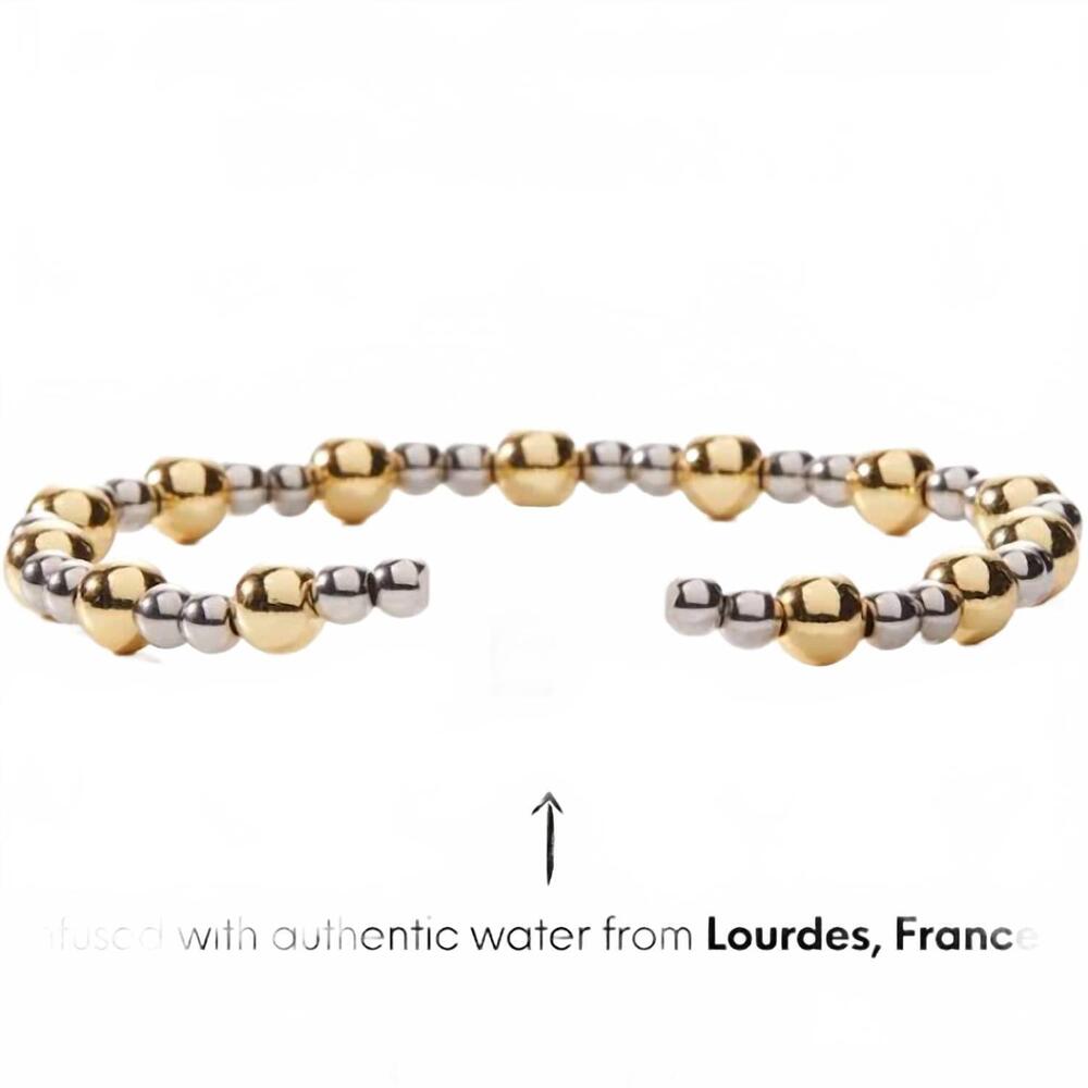 NEW HOLY WATER BRACELET women's cross bracelet in silver/gold
